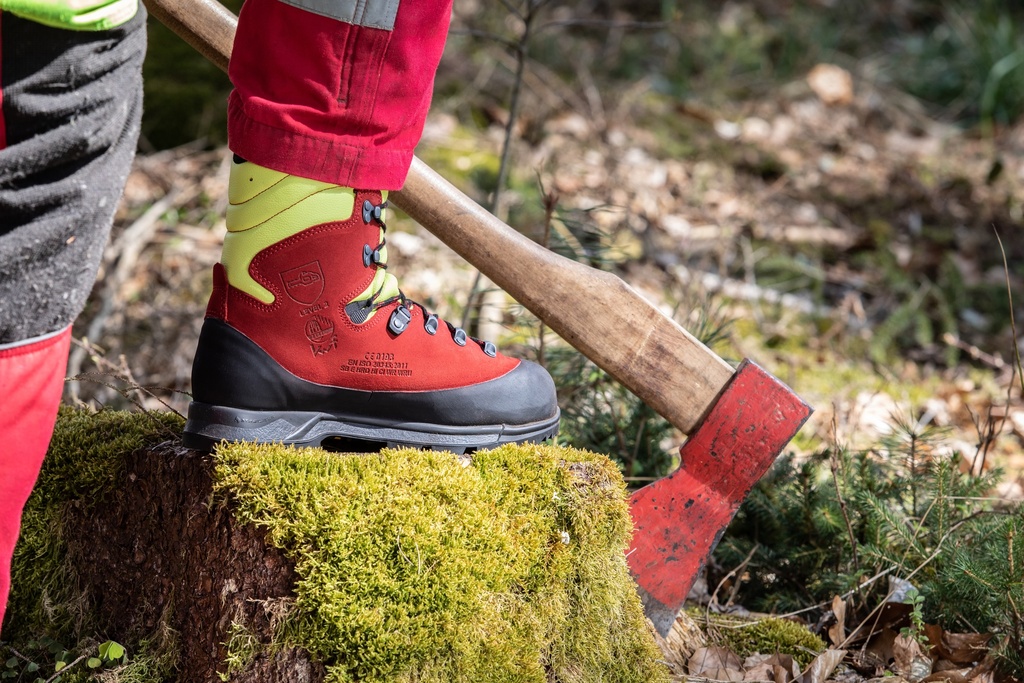 603115 HAIX Protector Forest 2.1 GTX rot/gelb SB E HRO HI CI WR SRC