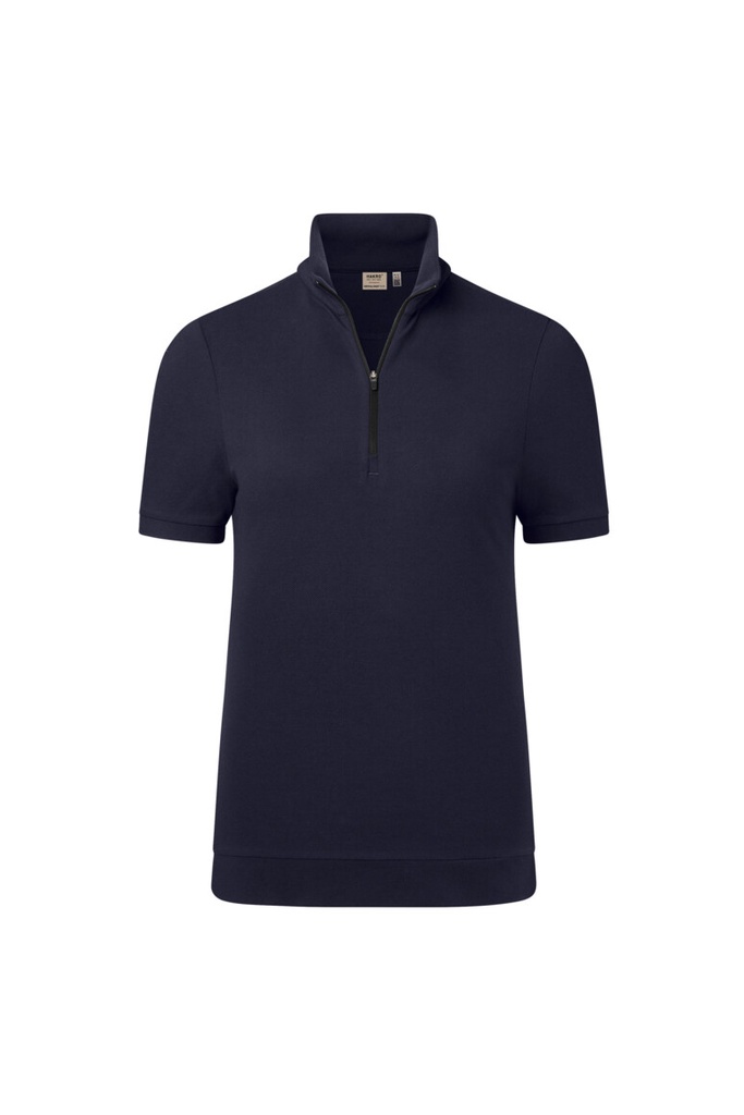 334 HAKRO Damen Zip-Shirt Piqué MIKRALINAR® ECO