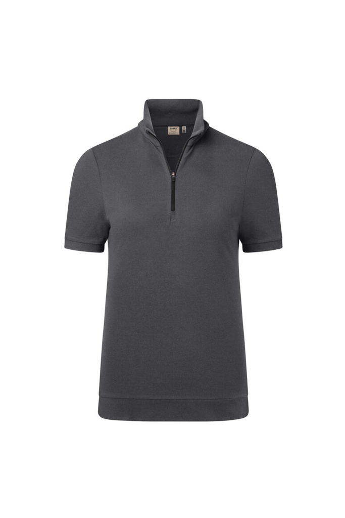 334 HAKRO Damen Zip-Shirt Piqué MIKRALINAR® ECO