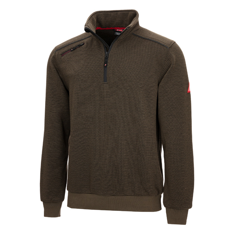 703NI_ZIP NITRAS Zip-Pullover MOTION TEX PLUS