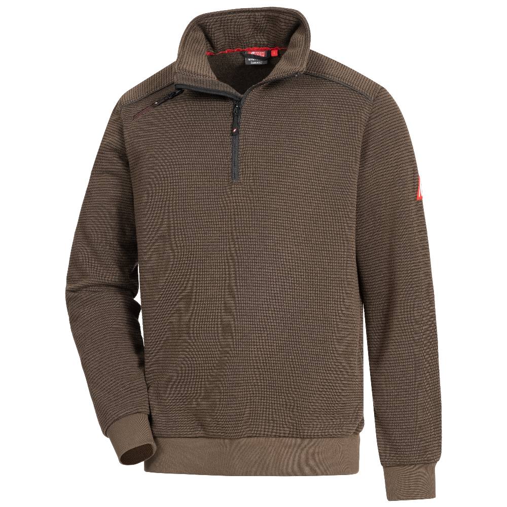 703NI_NITRAS Zip-Pullover MOTION TEX PLUS