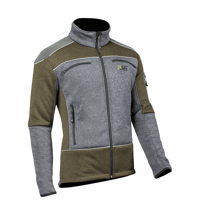 507PSS Faserstrickjacke X-Treme Arctic grau-grün