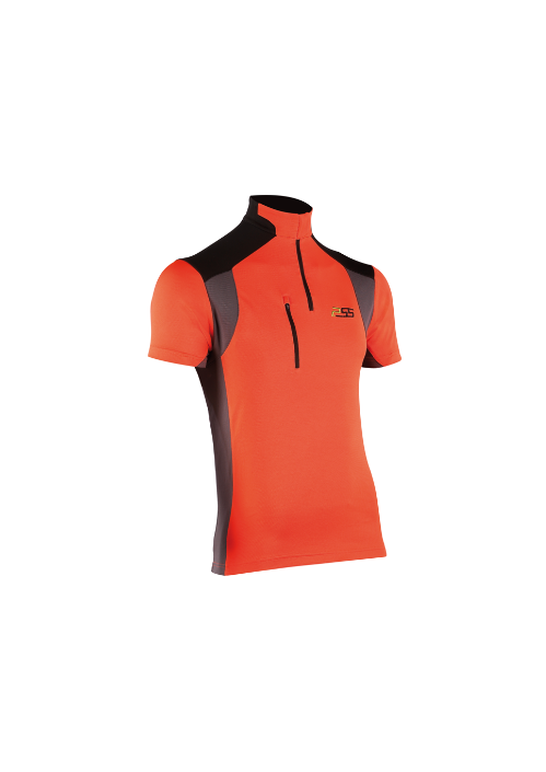 906PSS Funktionsshirt Kurzarm X-treme Skin, orange-grau
