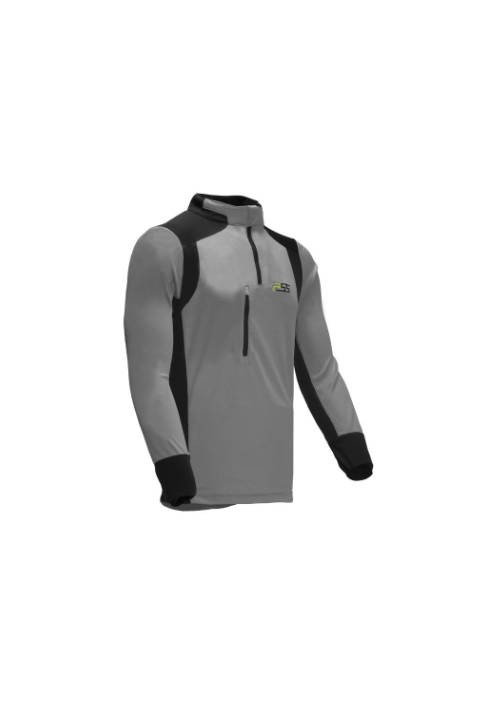 702PSS Funktionsshirt Langarm X-treme Skin, grau-schwarz