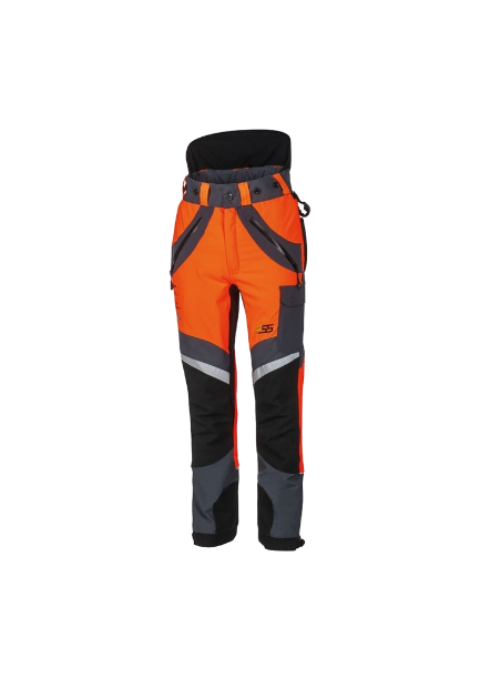 900PSS Schnittschutzhose X-treme Air  5x5 orange-grau