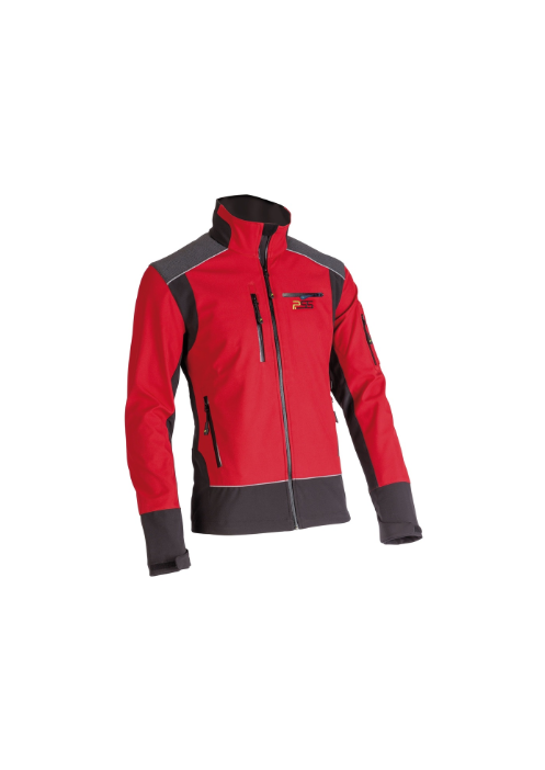 814PSS Softshelljacke X-treme Shell rot-schwarz