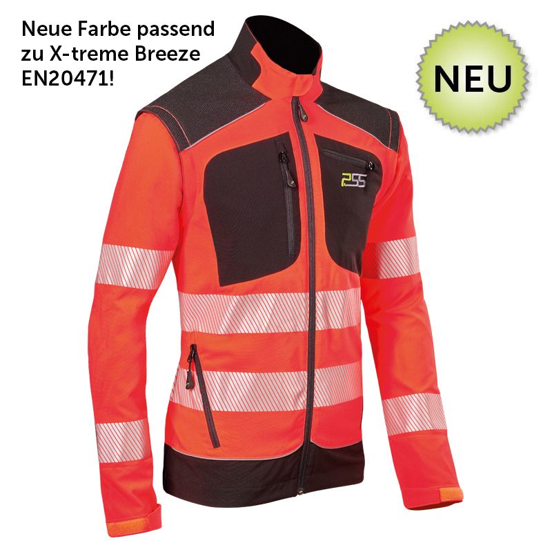 913PSSPSS Funktionsjacke X-treme Vario EN20471, warnorange-schwarz