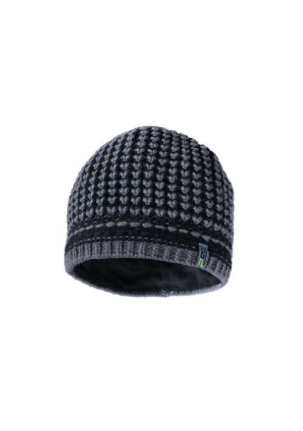 71000PSS Strickmütze grau-schwarz