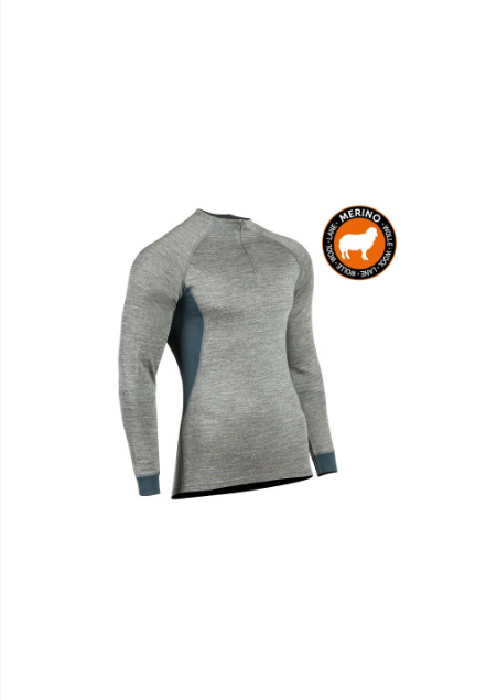 712PSS X-treme Merino Langarm Shirt grau