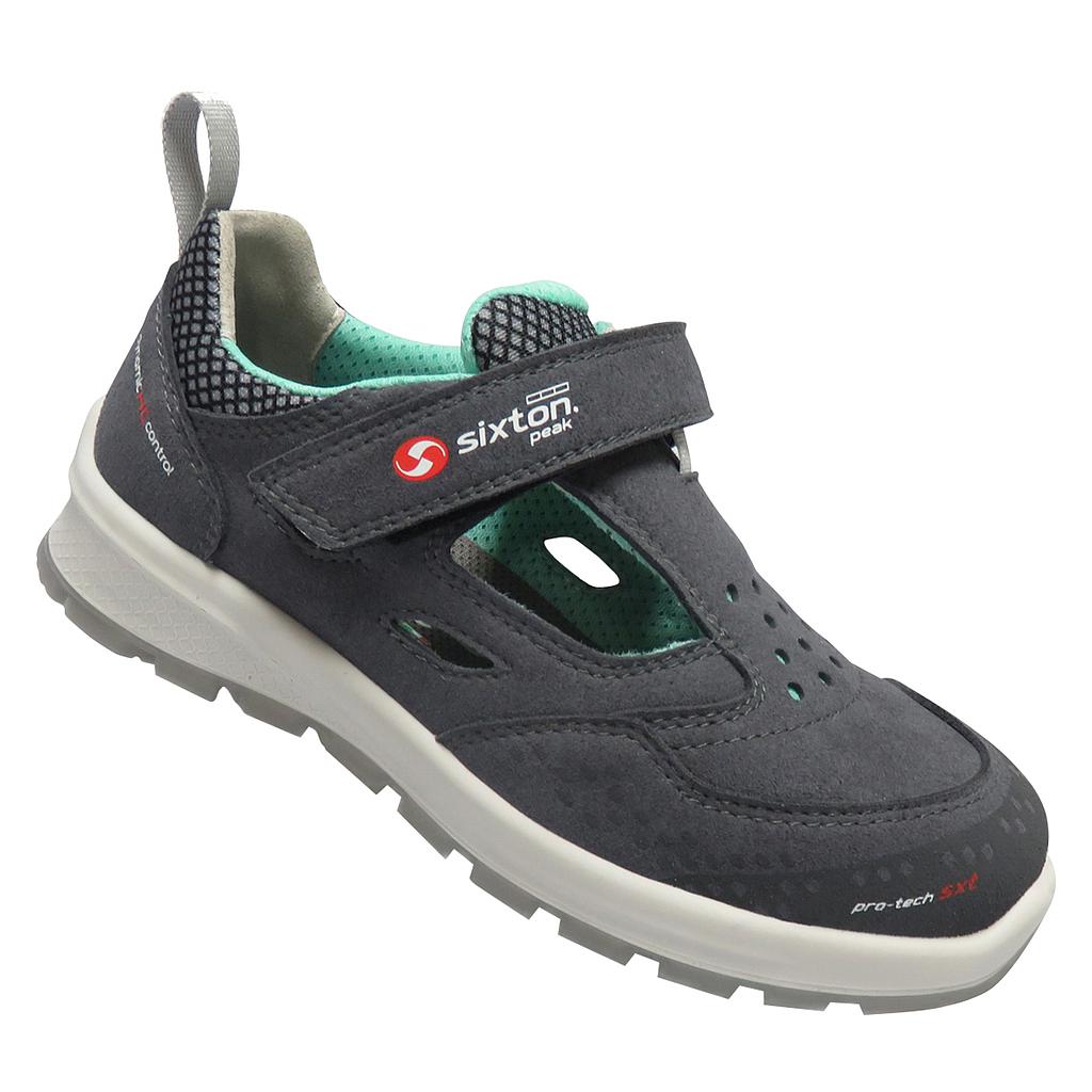 95416-01 Sixton® Damen-Sicherheitssandale Belvedere S1 grau, aqua