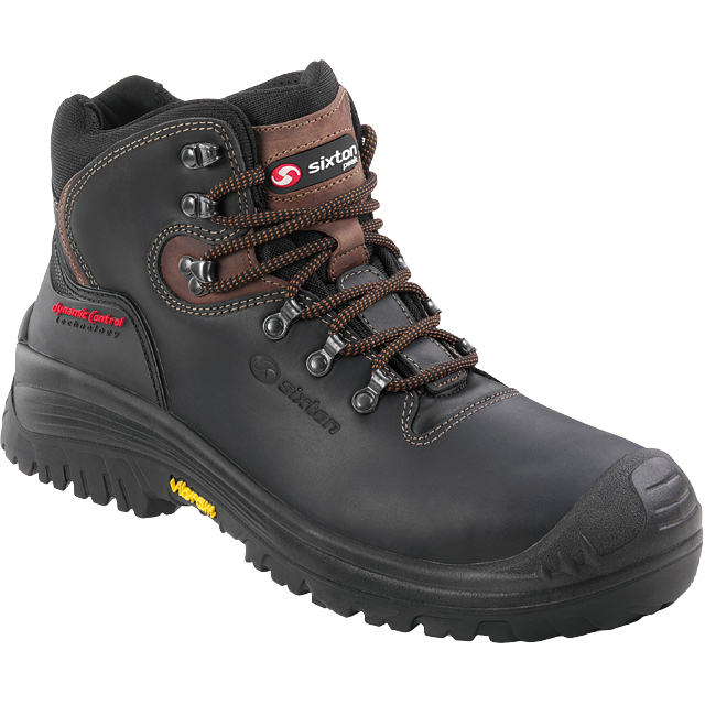 80087-00 Sixton® Sicherheitsschnürstiefel Stelvio S3 schwarz, braun