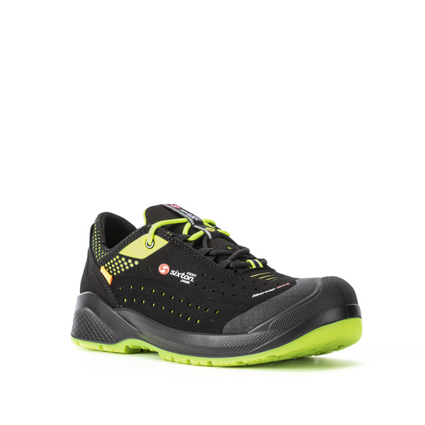 43452-10L Sixton Halbschuh Forza, gelocht, S1P SRC schwarz-gelb