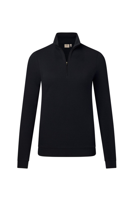 335 HAKRO Damen Zip-Long-Sleeve Piqué Mikralinar Eco
