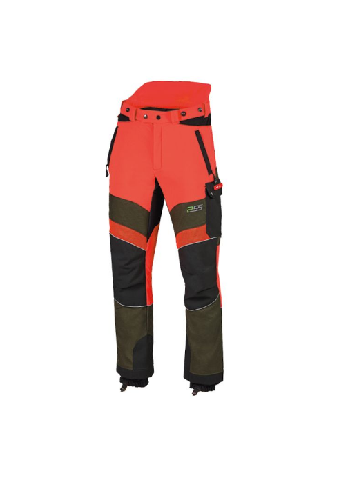 570PSS Schnittschutzhose X-treme Breeze, Klasse 1, neonrot/grün