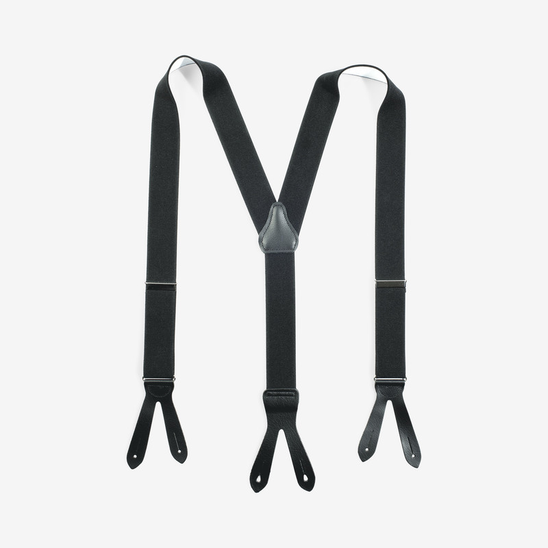 902922 FHB BODO Hosenträger Lederknopfpatte