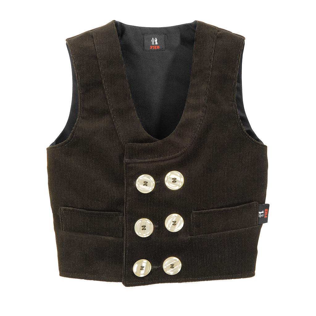 20116 FHB DAVID Kinder-Zunftweste Zwirn-Feincord