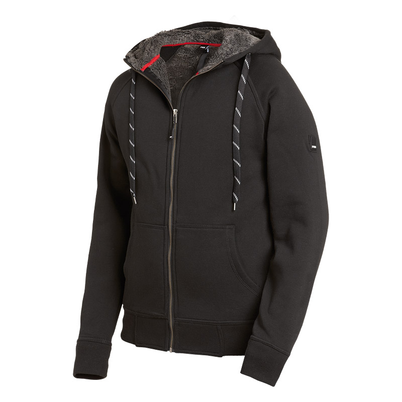 79293 FHB JÖRG Sweater-Jacke mit Kapuze und Webpelz