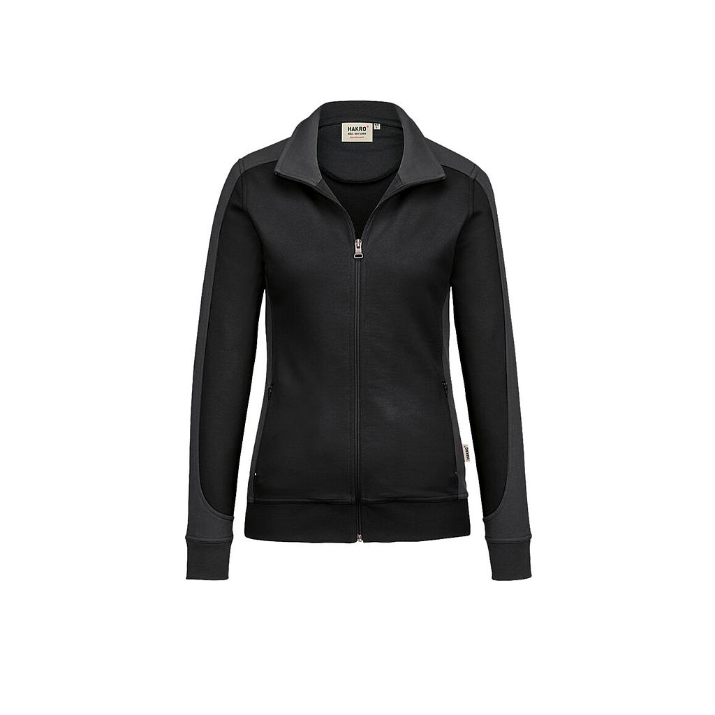 277 HAKRO Damen Sweatjacke Contrast Mikralinar® *Auslaufartikel*