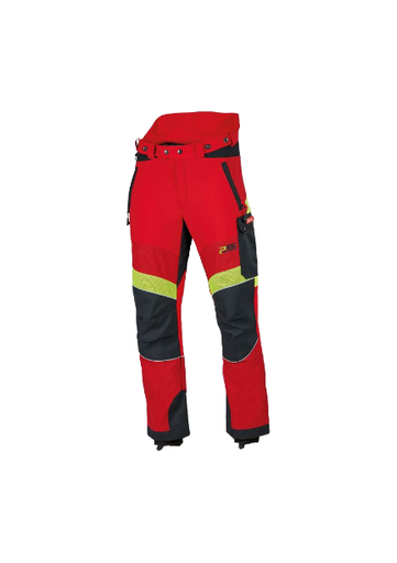 870PSS Schnittschutzhose X-treme Breeze, Klasse 1, rot-gelb