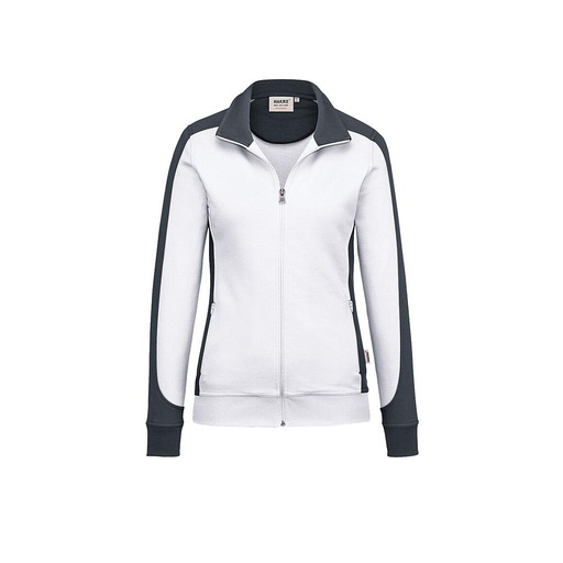 277 HAKRO Damen Sweatjacke Contrast Mikralinar® *Auslaufartikel*