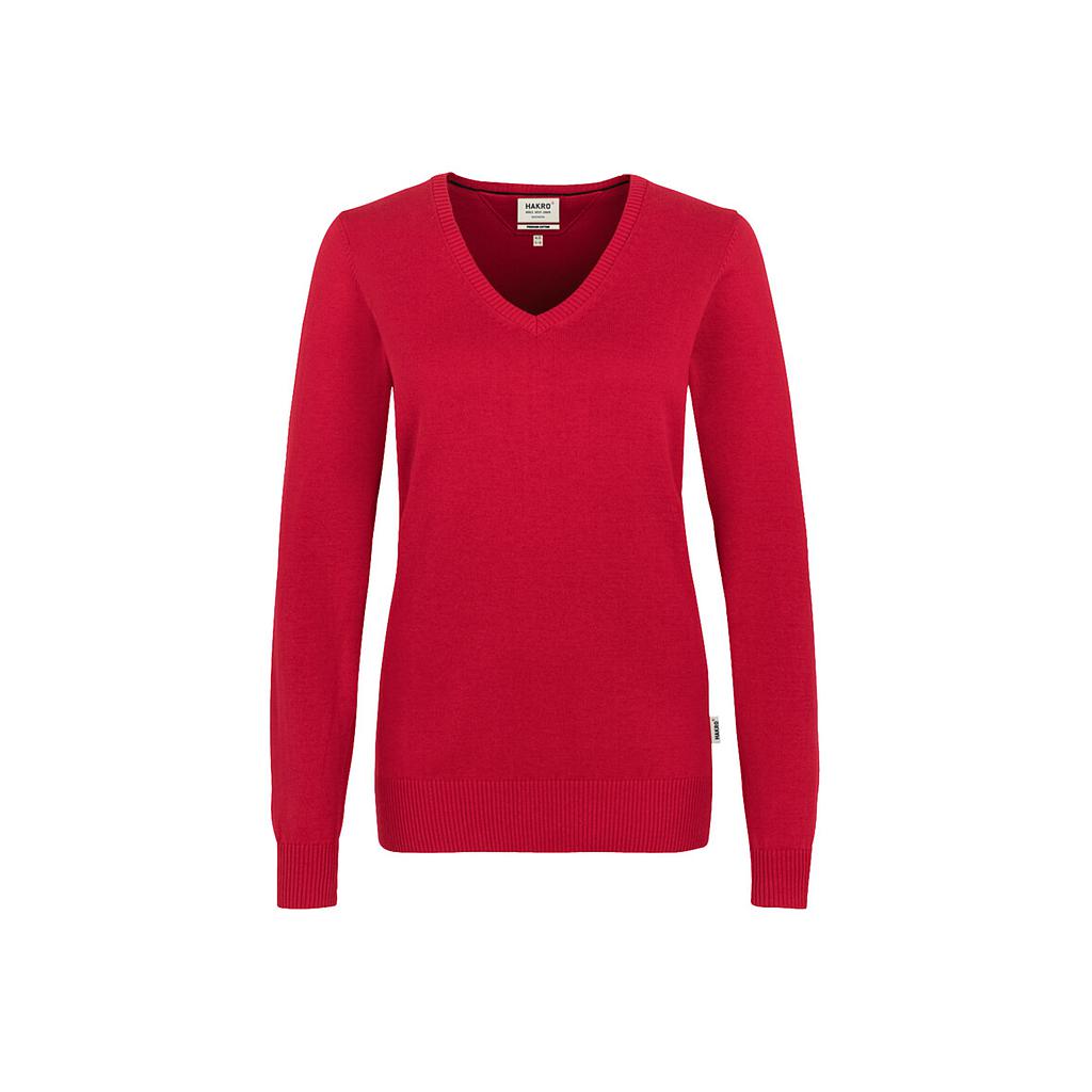HAKRO Damen V-Pullover Premium-Cotton*Auslaufartikel*