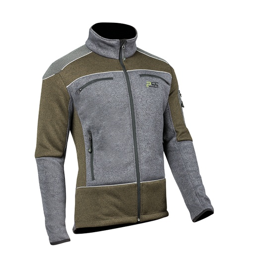 PSS Faserstrickjacke X-Treme Arctic grau-grün