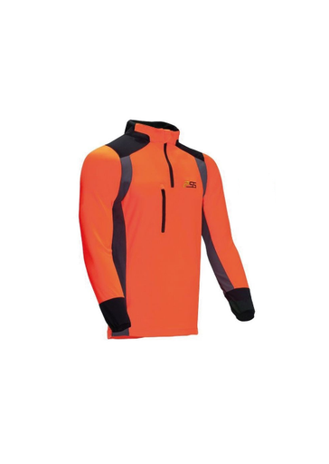 902PSS Funktionsshirt Langarm X-treme Skin, orange-grau