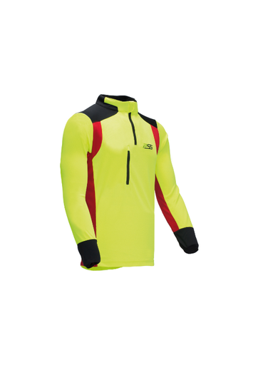 802PSS Funktionsshirt Langarm X-treme Skin, rot-gelb