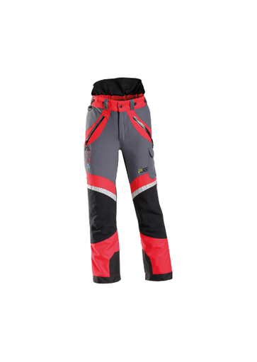 600PSS Schnittschutzhose x-treme light grau-rot