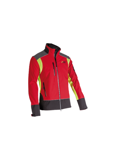 804PSS Softshelljacke X-treme Shell rot-gelb