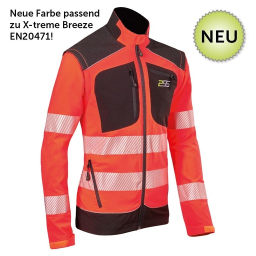 913PSSPSS Funktionsjacke X-treme Vario EN20471, warnorange-schwarz