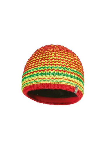 [81000PSS-0] 81000PSS Strickmütze rot-gelb