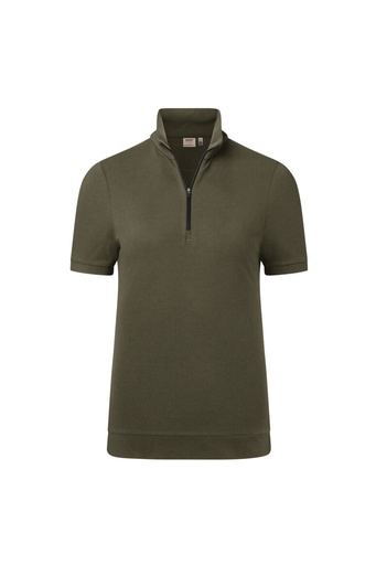334 HAKRO Damen Zip-Shirt Piqué MIKRALINAR® ECO