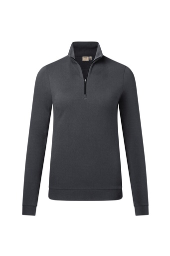 335 HAKRO Damen Zip-Long-Sleeve Piqué Mikralinar Eco