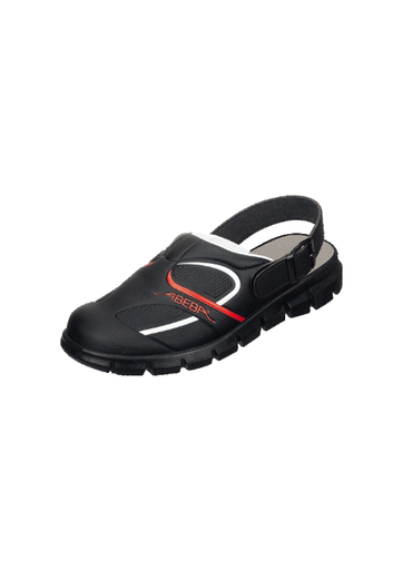 7332 Abeba Clog schwarz/ rot OB